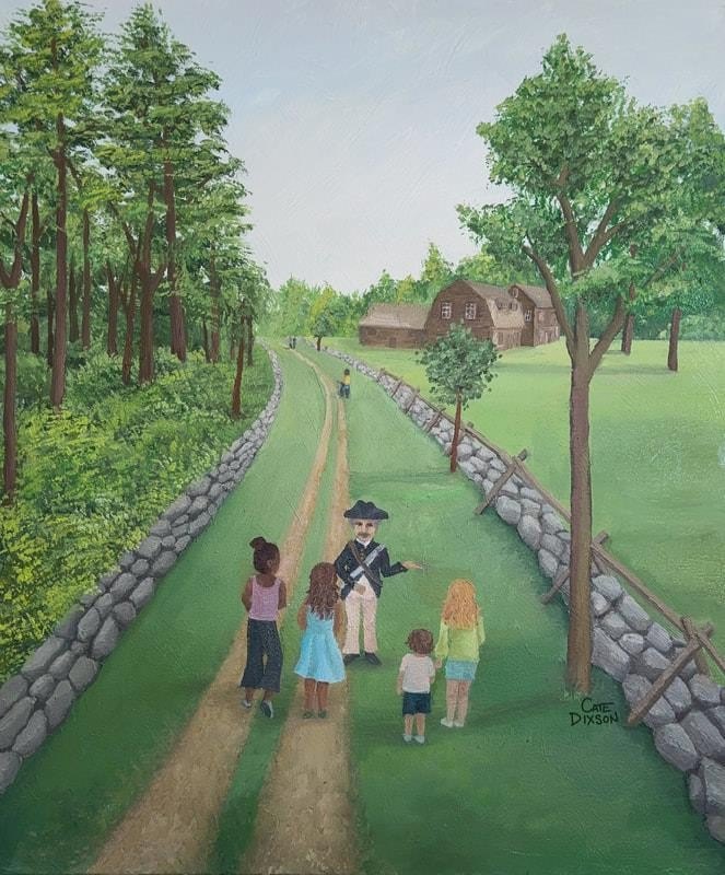 Battle Road Trail Art by Cate Dixson
